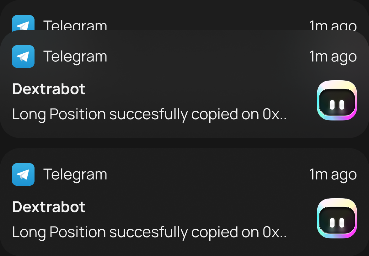 Real-time Telegram notifications for all Hyperliquid trading activities and copy trades